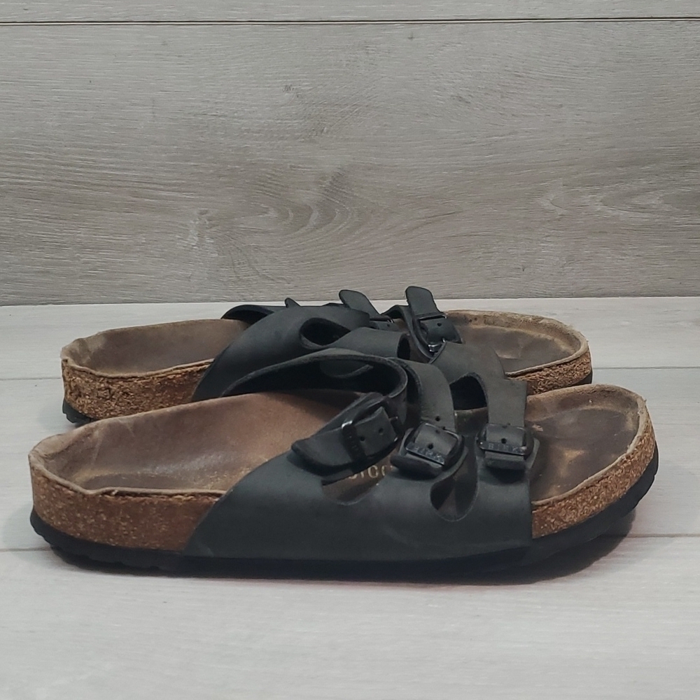 Birkenstock Women Florida Triple Buckle Straps Sandals Comfort shoes sz 7